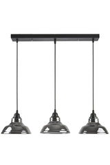 Dilberay Luxury Modern Lined Smoked 3 Piece Chandelier - Swordslife