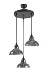 Dilberay Luxury Modern Pendant Lamp Smoked 3 Piece Chandelier - Swordslife
