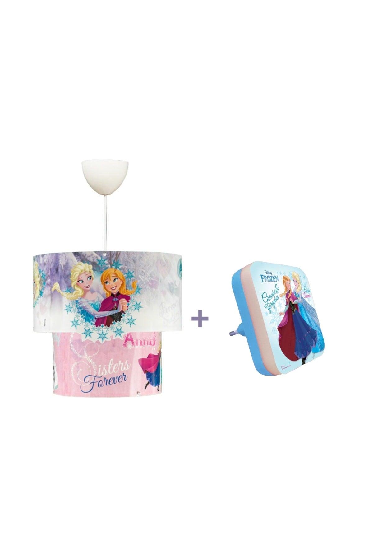 Disney Licensed Frozen Elsa Frozen 3d Magic Pendant Lamp And Mini Night Light - Swordslife