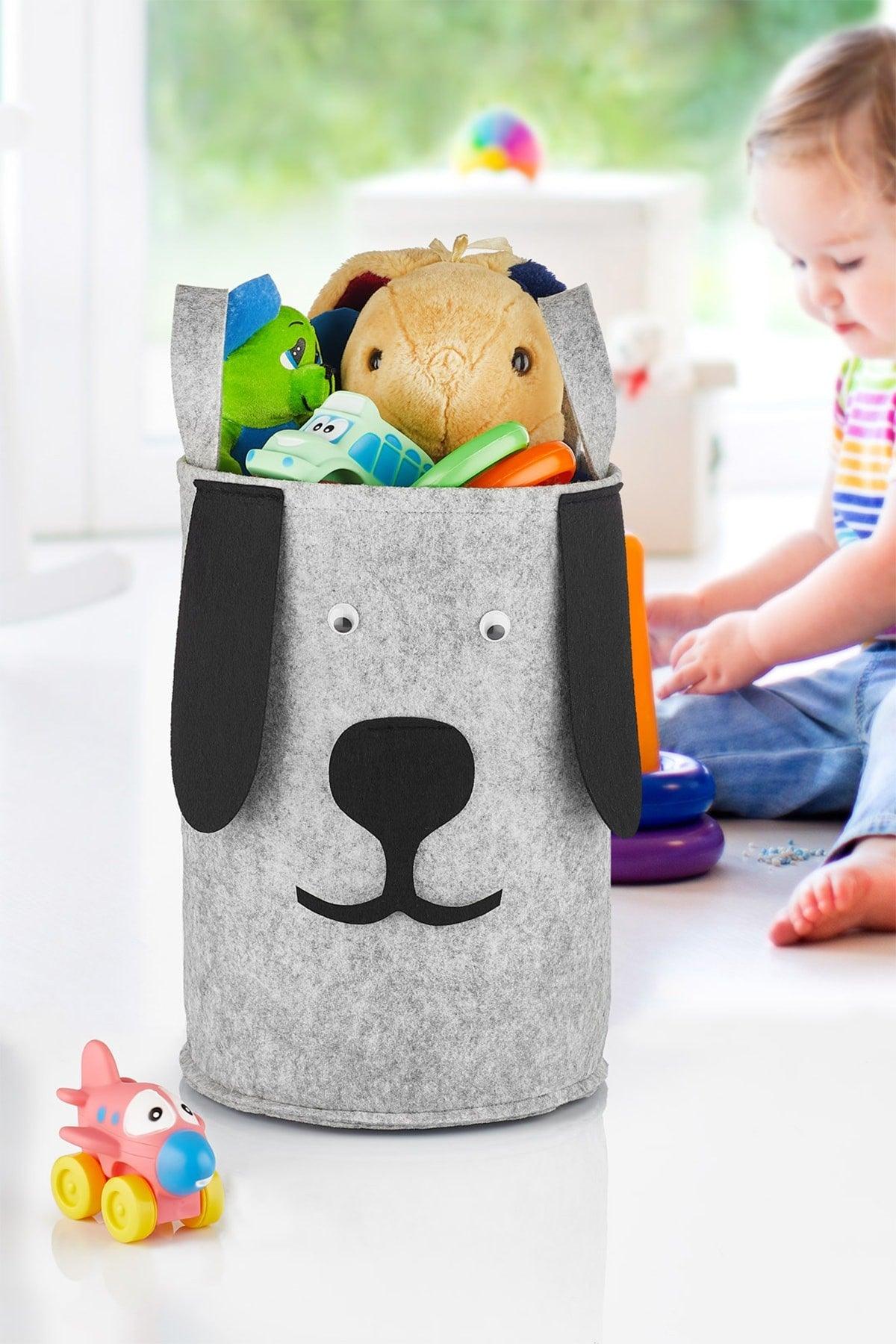 Dog Shaped Toy Storage Box Dirty Laundry Basket - Swordslife