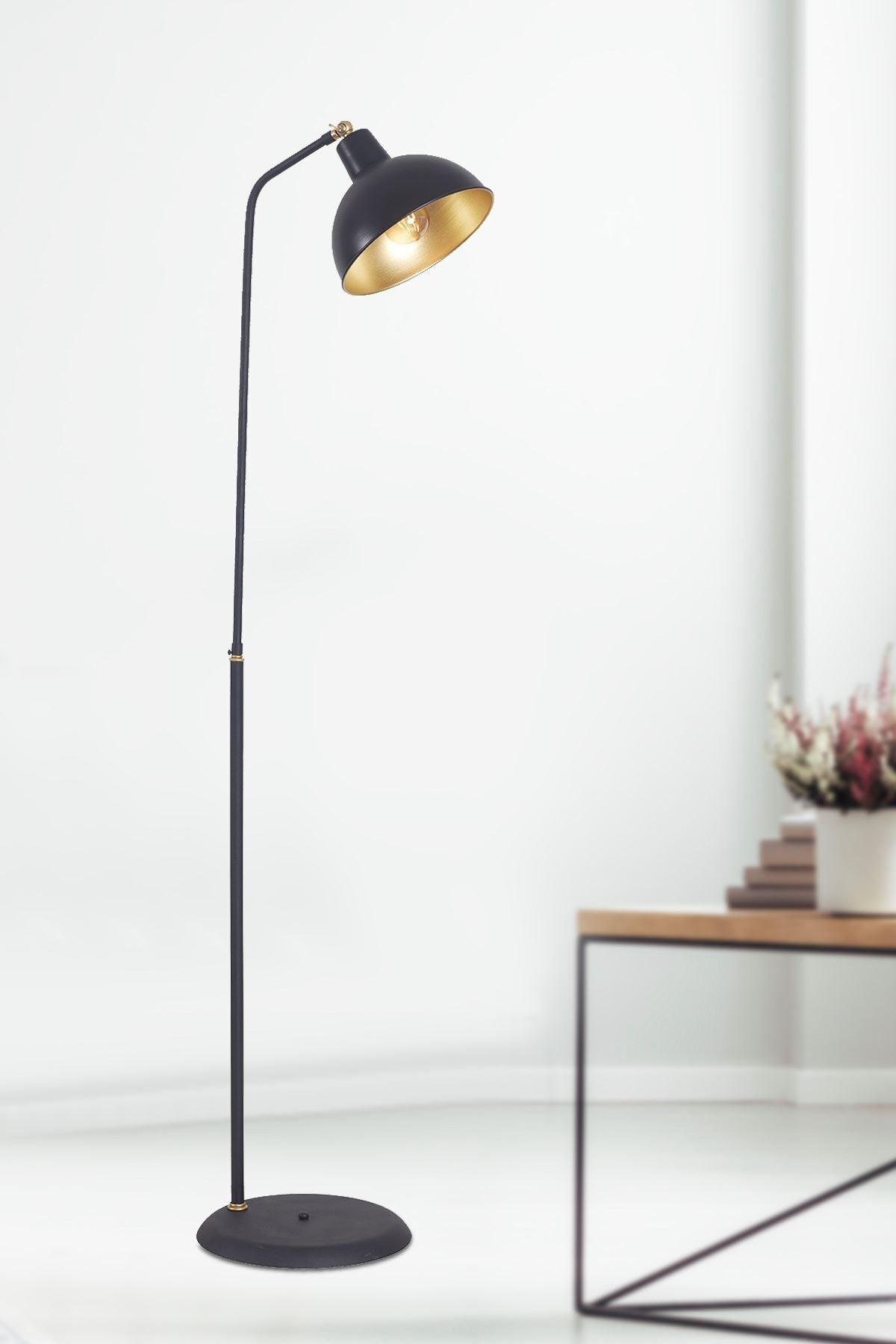Dolce Yellow-black Metal Body Design Luxury Floor Lighting Floor Lamp - Swordslife
