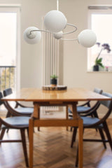 Tropical 3rd White -white Glass Chandelier - Swordslife