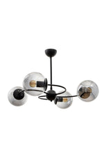 Mobile 4th Black-smoked Glass Chandelier - Swordslife