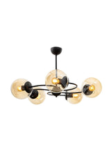 Tropical 5th Black-honey Glass Chandelier - Swordslife