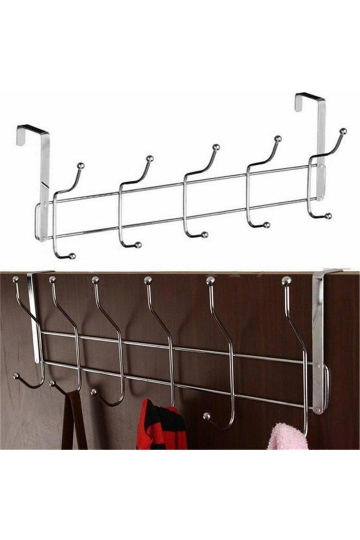 Door Hanger 12 Hooks Stainless Chrome - Swordslife