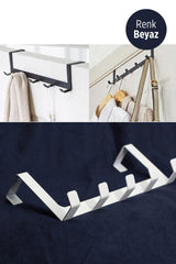 Door Hanger, Back Door Metal Hanger, Clothes Hanger, Robe Hanger, White - Swordslife