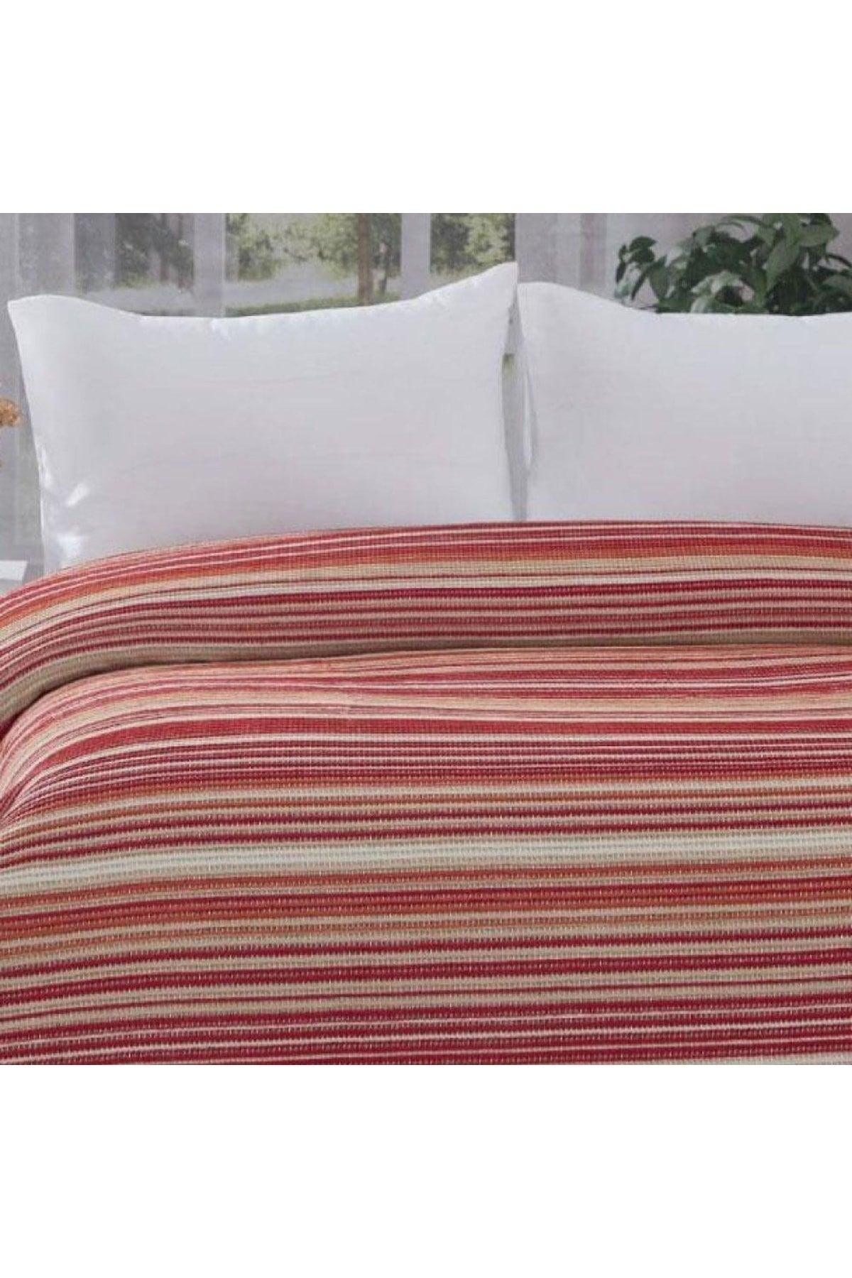 Four Seasons Blanket Pique Pinstripe Orange Double - Swordslife