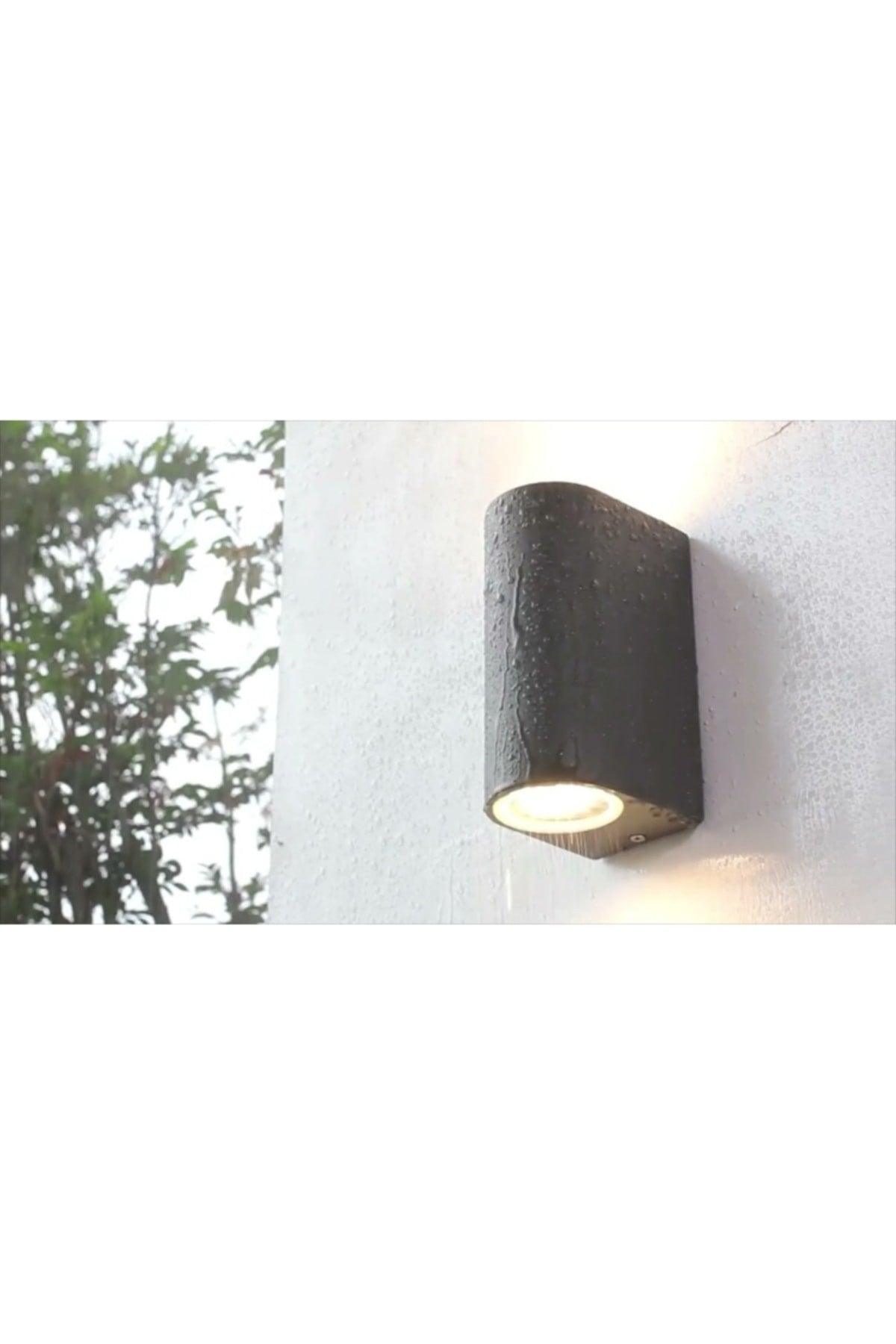 Double Way Wall Sconce Ip65 Indoor And Outdoor Garden Lighting Black Case - Swordslife