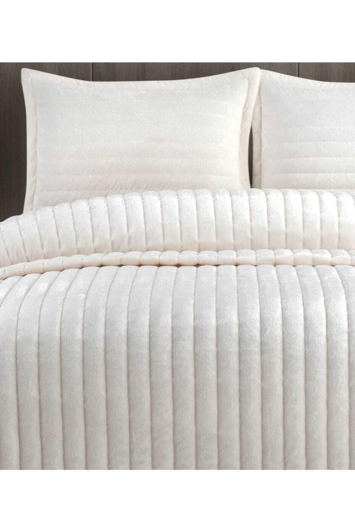 Doux Cream Double Bedspread Set - Swordslife