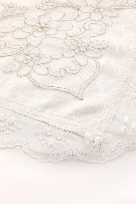 Dowry French Lace Velvet Bundle - Ecru