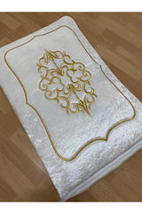 Dowry Velvet Gold Embroidered Cream Pack 60x40 Cm Engagement Bride Groom Bag - Swordslife