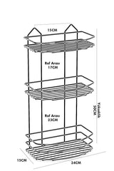 Dreistufiges Badezimmer-Duschregal