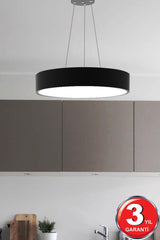 Drum-40 (Black Case, White Light) Led Modern Led Chandelier - Swordslife