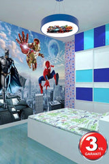 Drum-40cm Avengers Modern Led Kids Room Led Chandelier - Swordslife