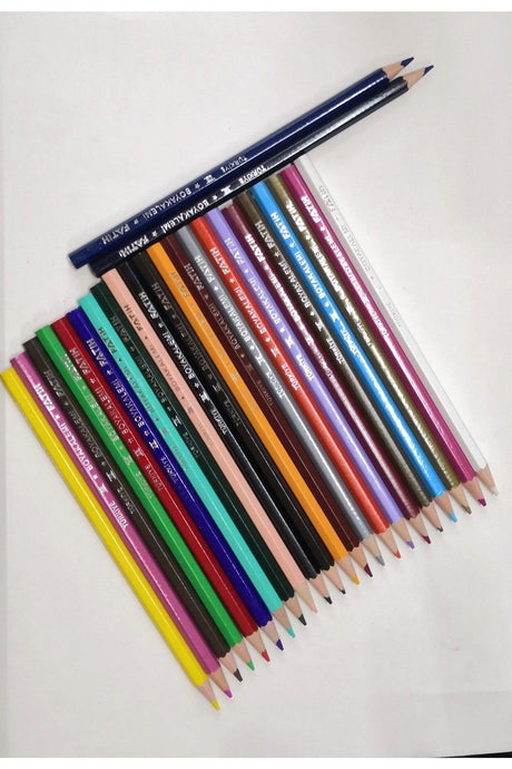 Dry Crayons 24 Colors Metal Tube Box Full
