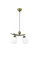 Binary Modern Style Boat Model Metal Glass Pendant Lamp Chandelier - Swordslife