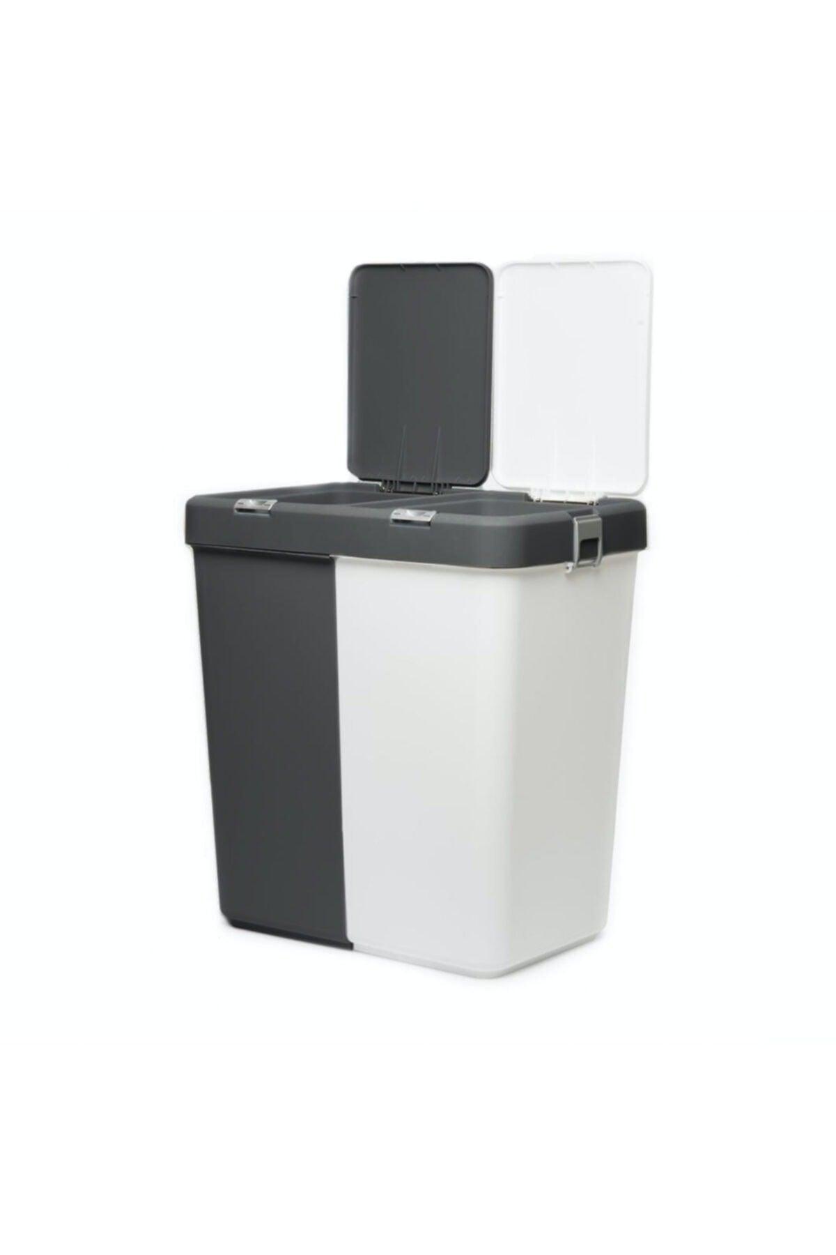 Duo Laundry Anthracite White Laundry Basket - Swordslife