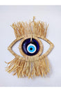 Wall Decoration, New Season, Raffia Wooden Eye Model 20x20 Cm Glass Evil Eye Bead Wall Ornament - Swordslife