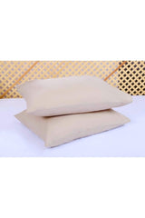 Plain Cotton 2-Pack Pillowcase 50x70 Cm Beige Color - Swordslife