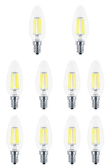 E14 Flament Led Bulb 4 Watt 10 Pieces 3000