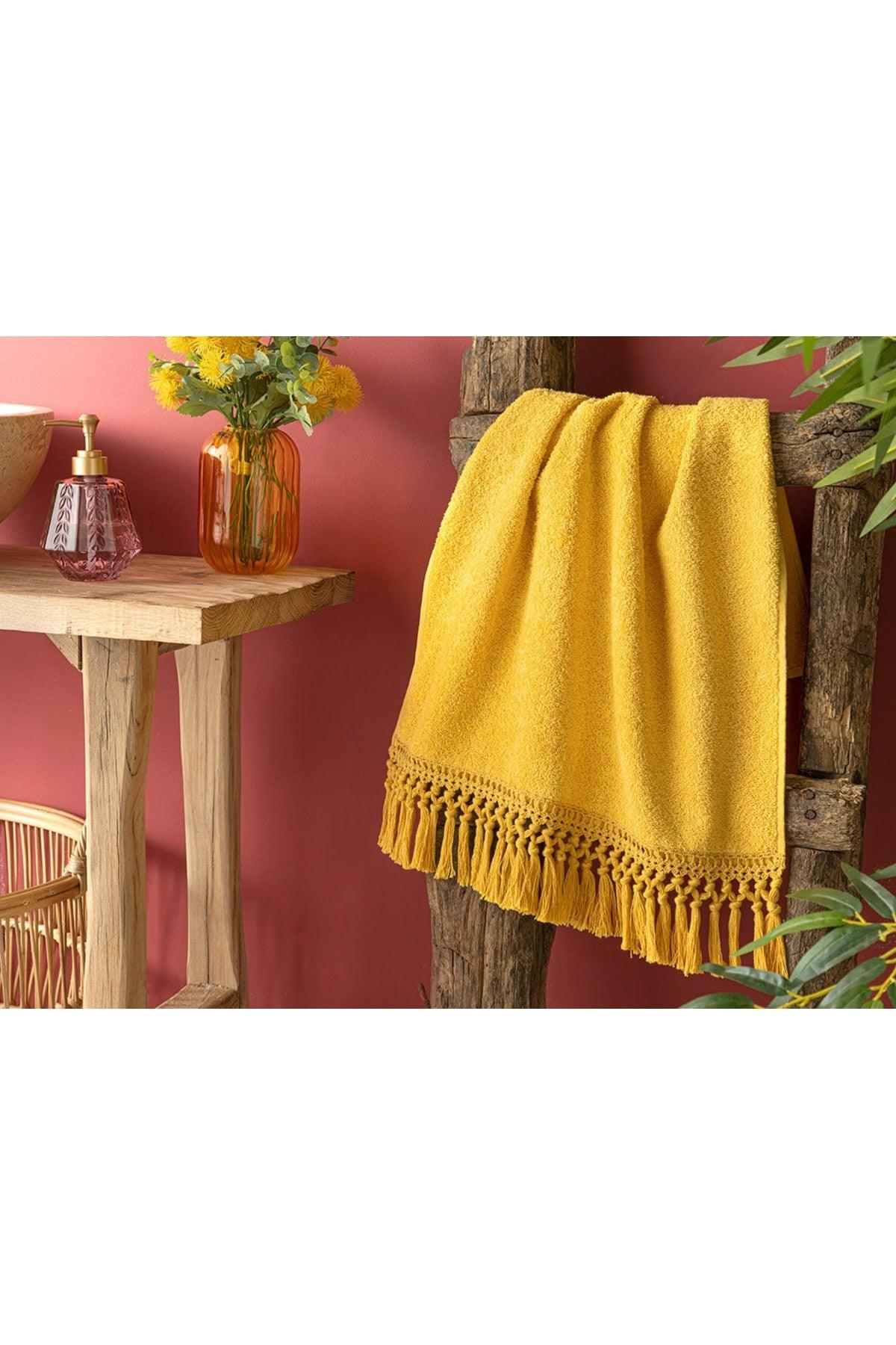 Eaves Cotton Fringed Face Towel 50x70 Cm