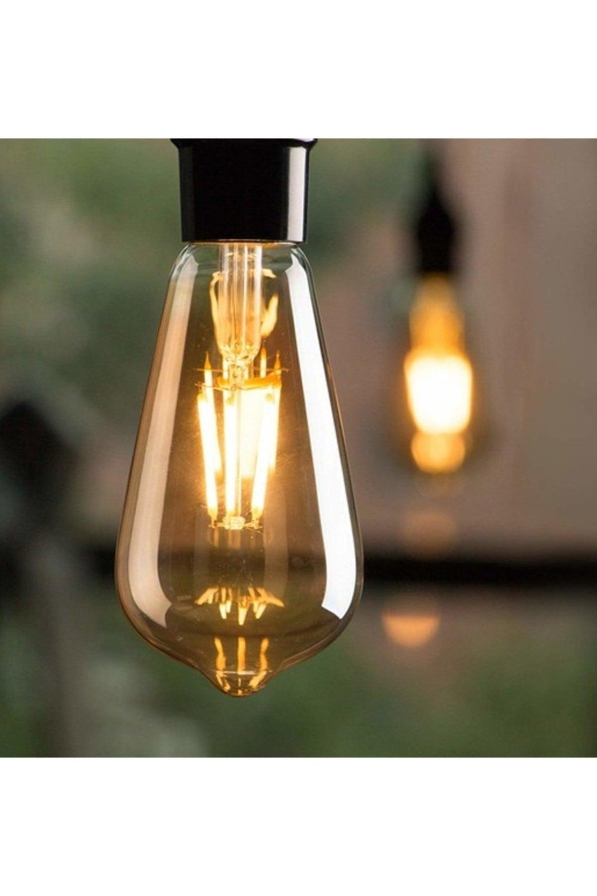 Edison 4 W Yellow Light 4 Filament E27 Lampholder Led