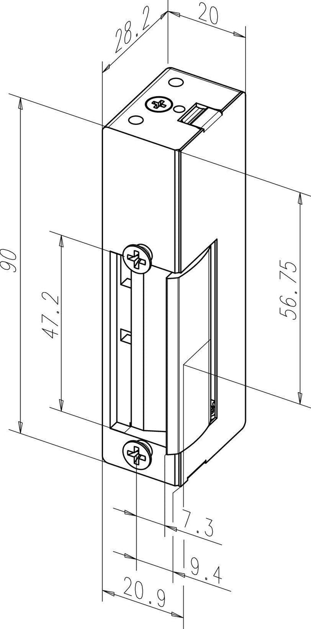 EFF EFF Electric door opener - 14 / 6-12V / Operating current / DIN: L + R - Swordslife