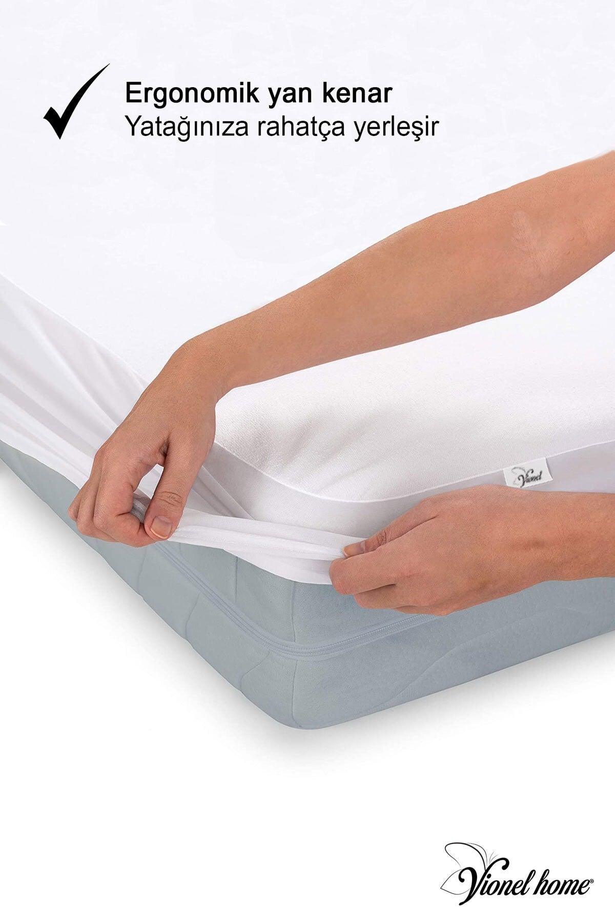 Eco Mikro, All Seasons, Full Edge Fitted, Waterproof & Liquid Proof Double Mattress Protector Mattress - Swordslife