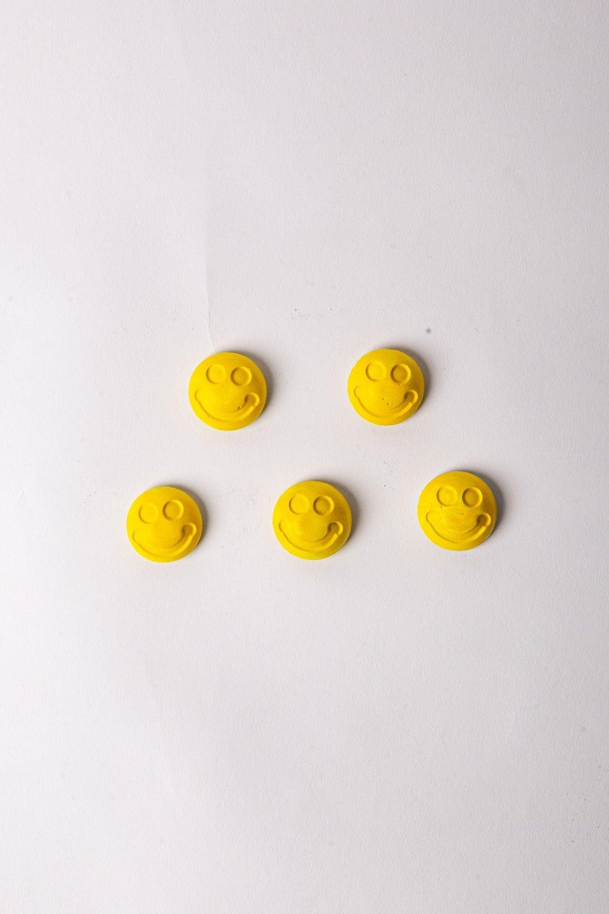 Handmade Concrete Fridge Magnet - Smile 5-Pack - Swordslife