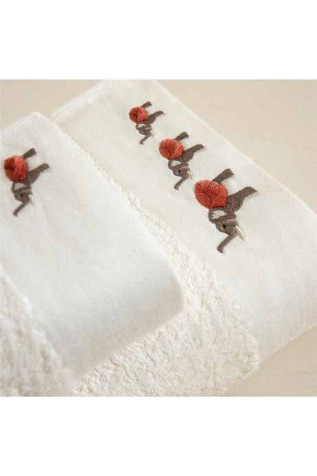 Elephant Face Towel 50x90 cm Ecru