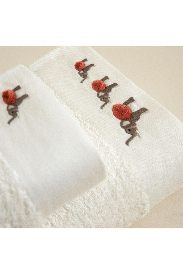 Elephant Face Towel 50x90 cm Ecru