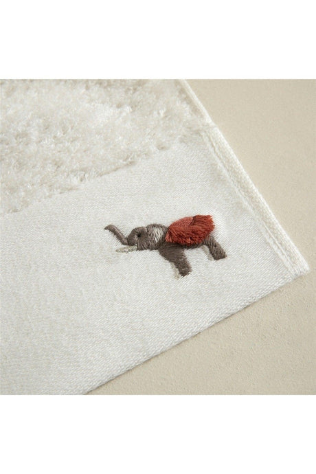 Elephant Hand Towel 30x50 Cm Ecru - Swordslife