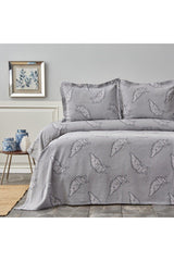 Elio Indigo Double Bedspread Set - Swordslife