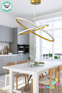 Ellipse Design 2 Pcs White Led Oval Chandelier - Swordslife