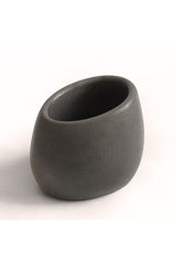 Elliptical Concrete Toothbrush Holder - Dark Gray - Swordslife