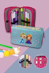 Elsa And Main Three Compartment Pencil Case (pencil holder)