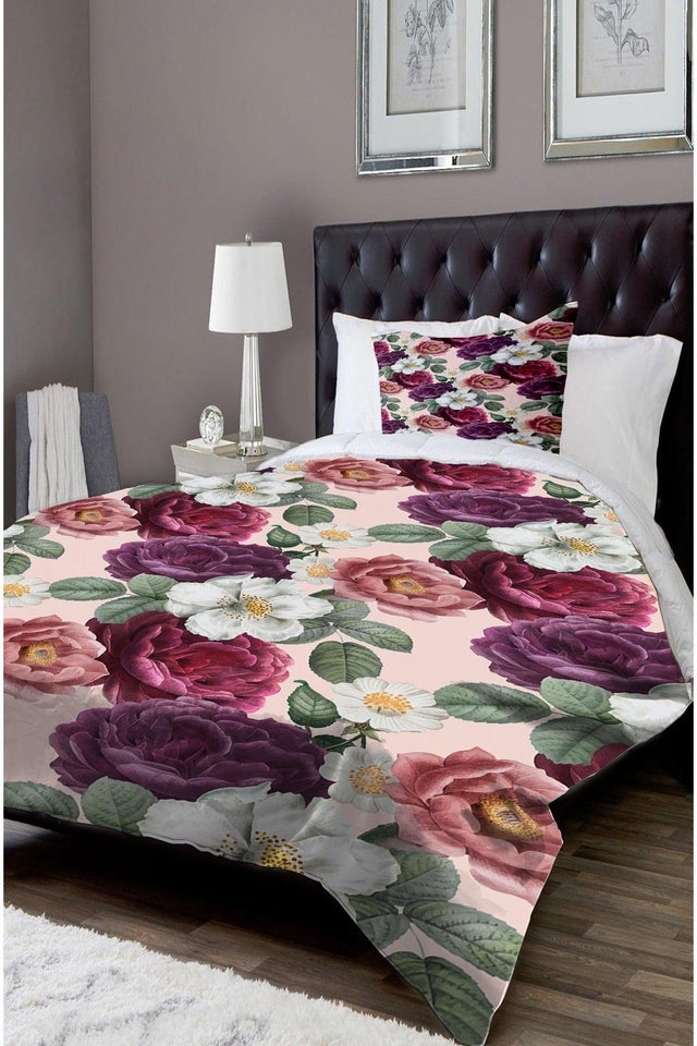 Else Patterned Single Bed Linen Duvet Cover Set Nyds-9 - Swordslife