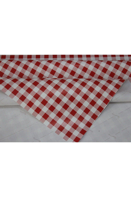 Fiber Lined Removable Oilcloth Table Cloth Red Potikare - Swordslife