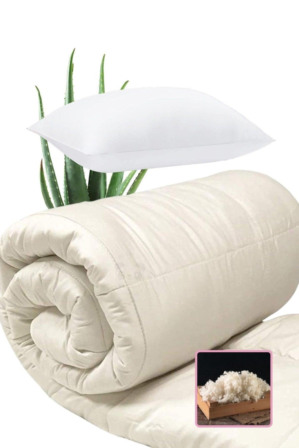 Fiber Duvet Single Aloe Vera Fabric And 1 Pillow - Swordslife