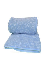 Embos Blue Plush Baby Blanket 100x120 cm - Swordslife