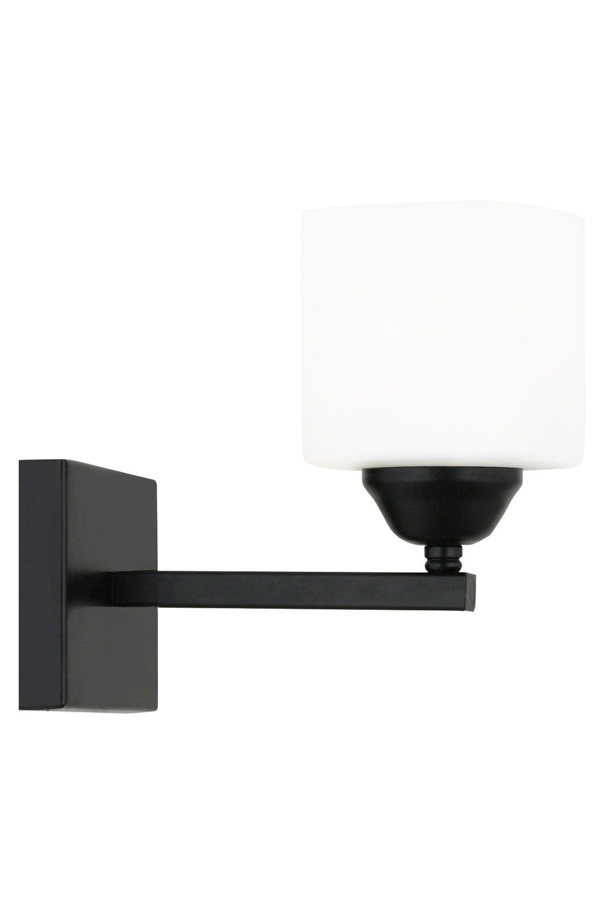 Minel Black Wall Lamp Bedroom-Bed