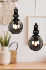 Endless 2nd Chandelier Black Smoked Glass - Swordslife