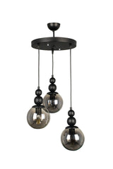 Endless 3rd Chandelier Black Smoked Glass - Swordslife