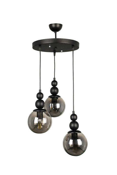 Endless 3rd Chandelier Black Smoked Glass - Swordslife