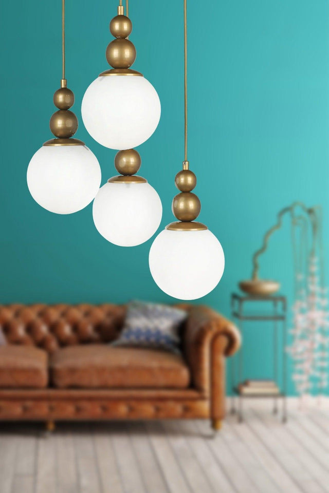 Endless 4th Chandelier Tumbled White Glass - Swordslife