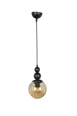 Endless Single Chandelier Black Honey Glass - Swordslife