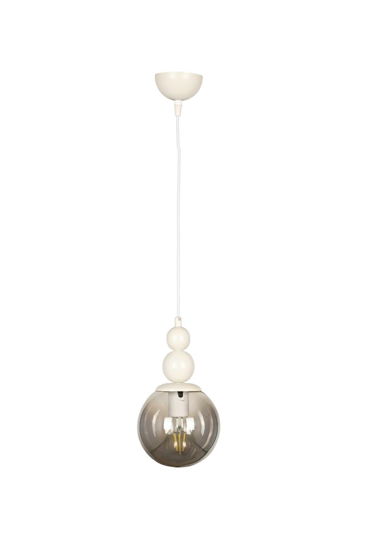 Endless Single Chandelier White Smoked Glass - Swordslife