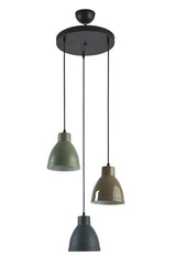 Enzo Special Design Modern Sports Decorative Cafe-kitchen Black - Brown - Green 3 Pcs Suspended Chandelier - Swordslife