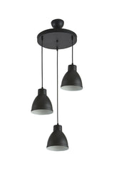 Enzo Special Design Modern Sport Decorative Cafe-kitchen Black Color 3 Pcs Suspended Chandelier - Swordslife