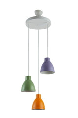 Enzo Special Design Modern Sports Decorative Cafe-kitchen Green - Orange - Lilac 3 Pcs Suspended Chandelier - Swordslife